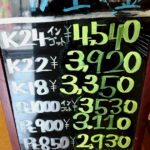 ＼本日も貴金属相場変更をいたしました！！スタッフ驚愕の上昇！！／