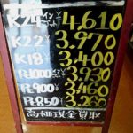 ＼本日の貴金属相場の変動を確認いたしました！本日も上昇に期待！！／