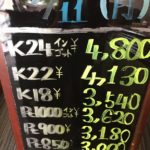 ＼9/11　貴金属相場の変動を確認致しました！高価買取り大阪屋！／