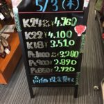 ＼5/3　本日は祝日の為相場の変動はございません！貴金属は大阪屋！／