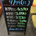 ＼7/29　本日は日曜日の為相場の変動はございません！貴金属は大阪屋！／