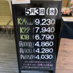 ＜5/3＞高価買取の大阪屋！本日の金プラチナ買取価格をお知らせします！