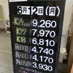 ＜6/12＞高価買取の大阪屋！本日の金プラチナ買取価格をお知らせします！